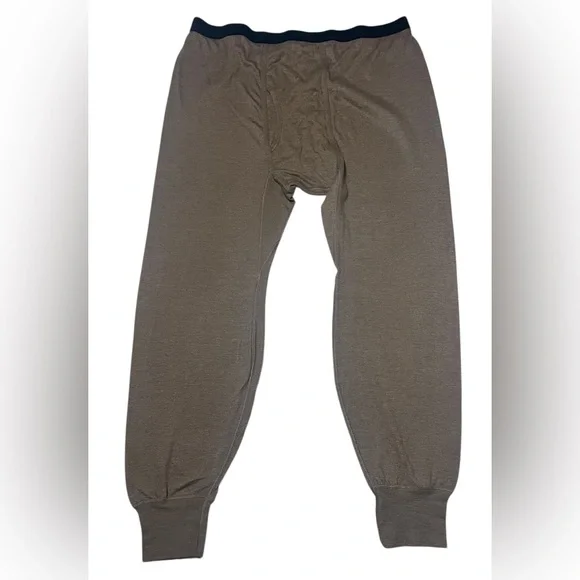 Vtg Duofold Base Layer Set XL Top Pants Wool Blend Thermax USA Army Green Men - Picture 4 of 9